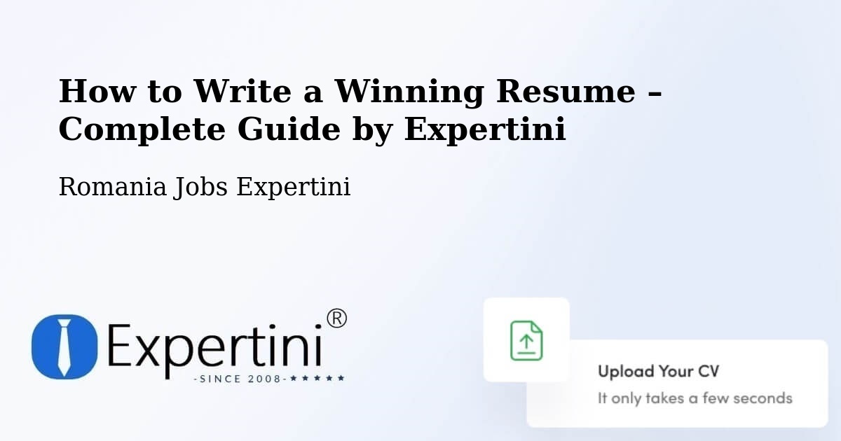 Resume Writing Guide for Job Seekers – Găeşti - Găeşti, Romania Jobs Expertini